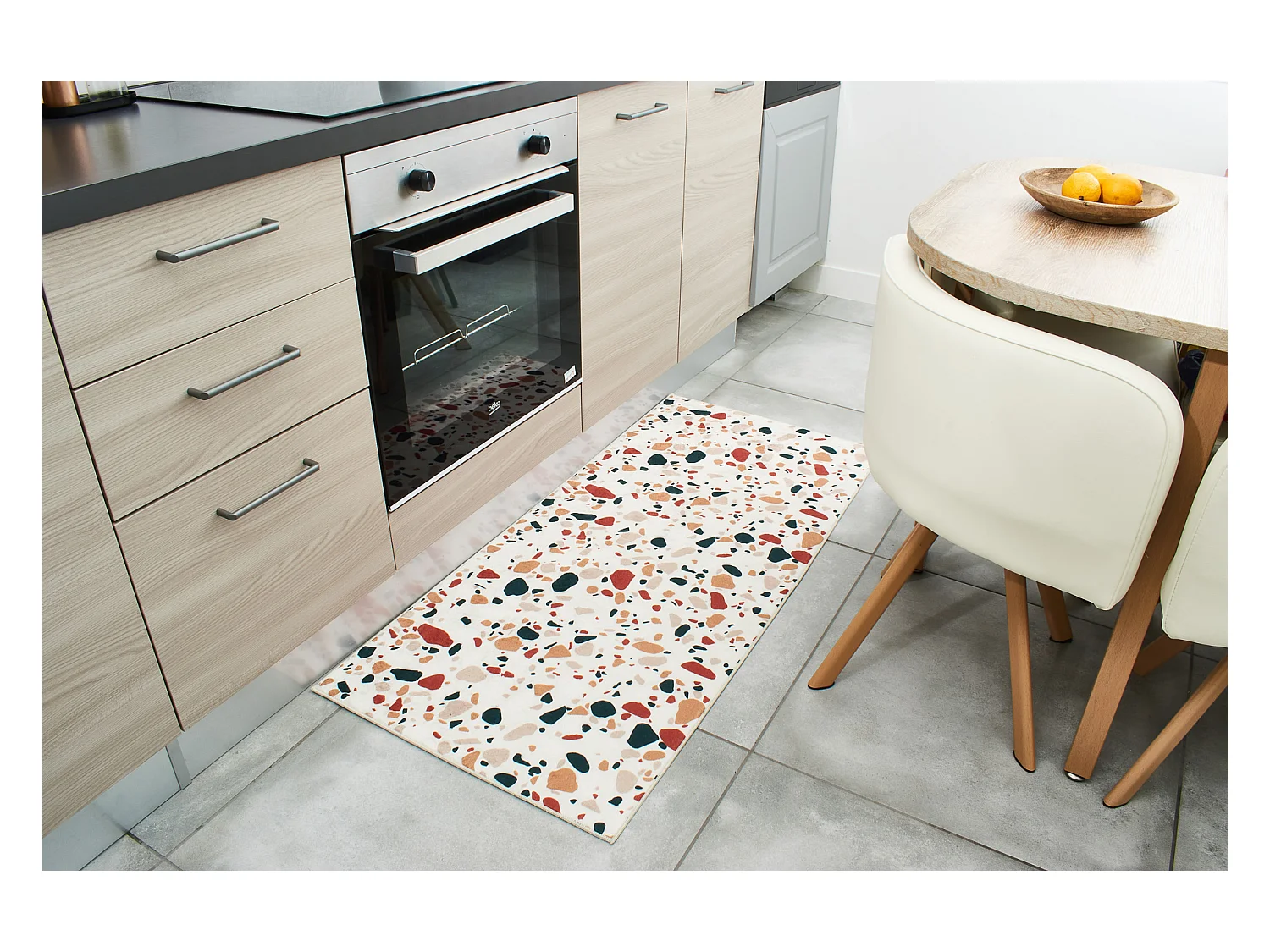 Tapis de salle de bain - ALMAFIE - multicolore - 60x130cm
