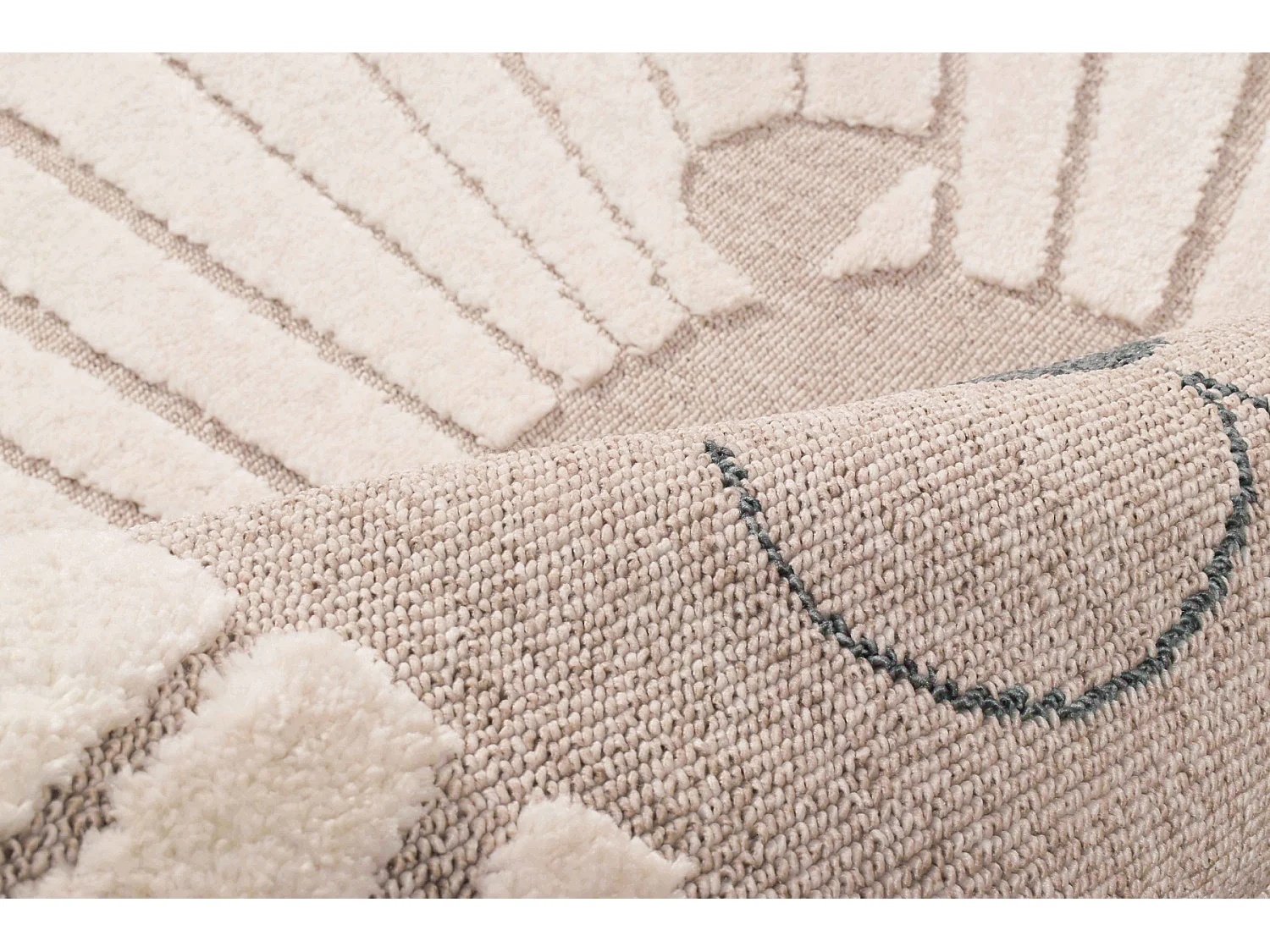 Tapis enfant - beige - crème - lion  - 120x170