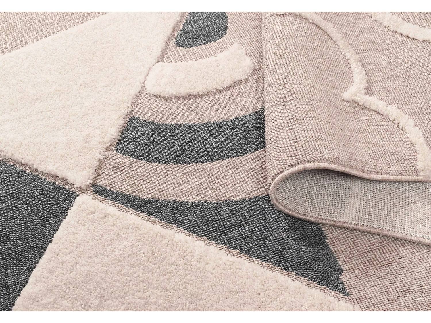 Tapis enfant - beige - crème - cerf-volant - 160x230