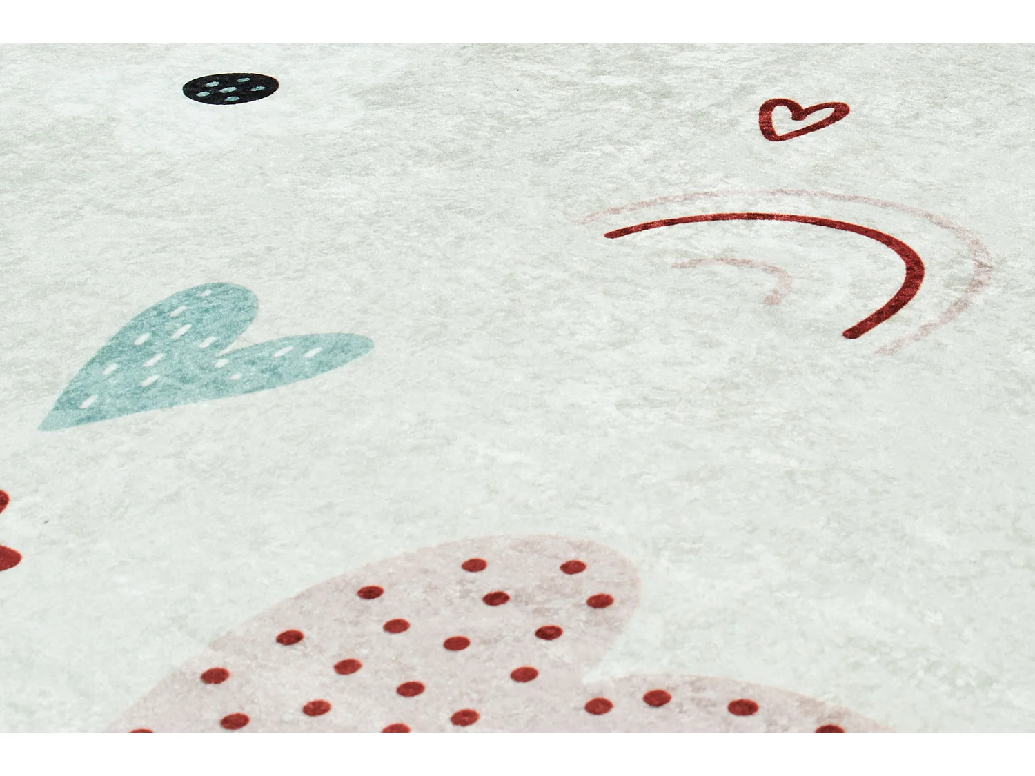 Tapis enfant - HAPPY - rose - 160x230cm