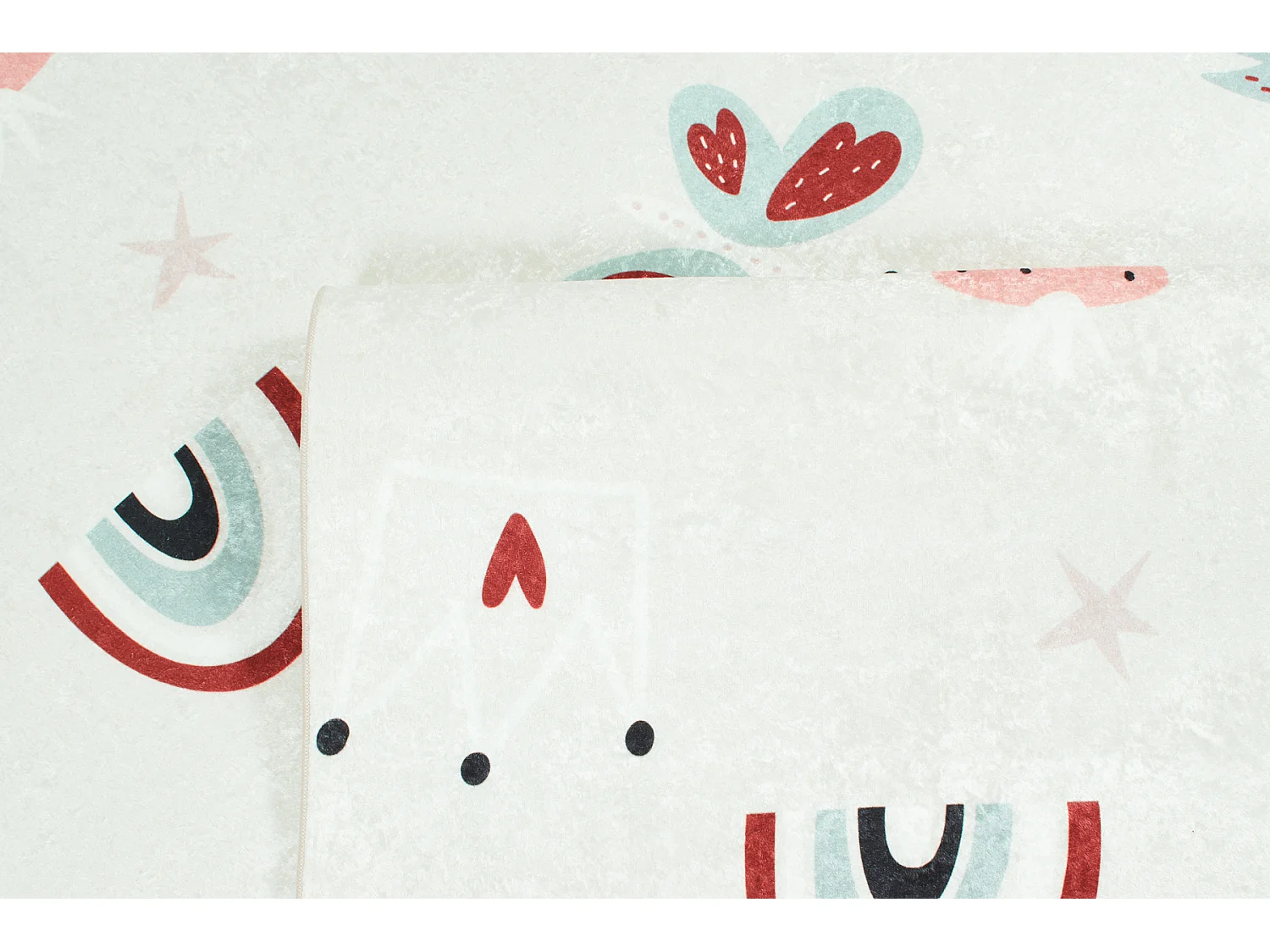 Tapis enfant - HAPPY - rose - 160x230cm