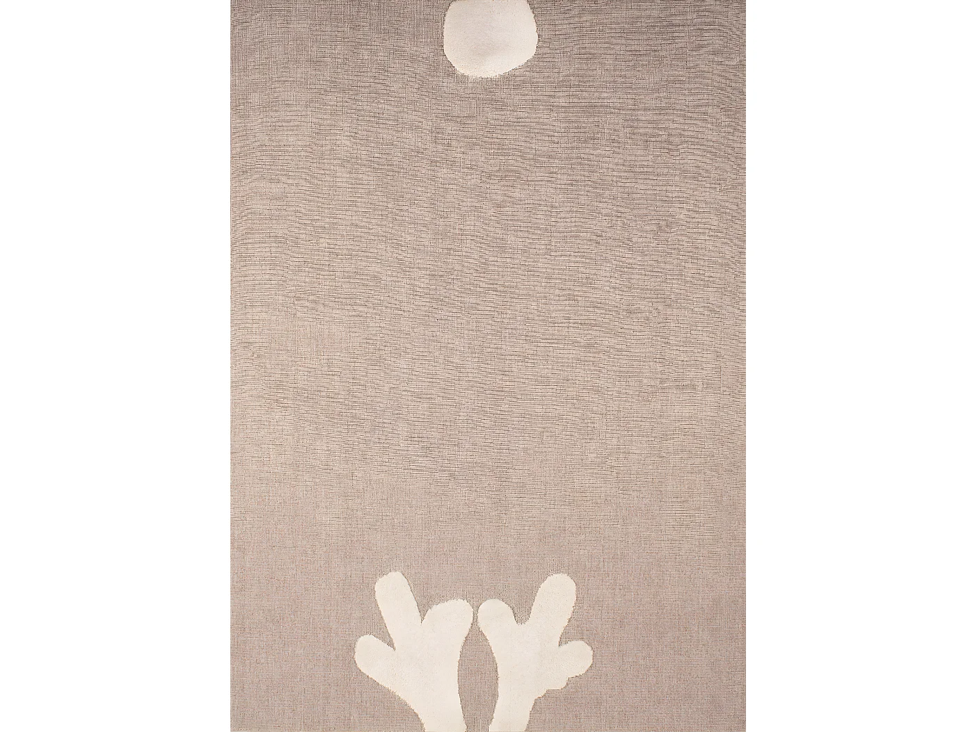 Tapis enfant - beige - crème - renne - 120x170