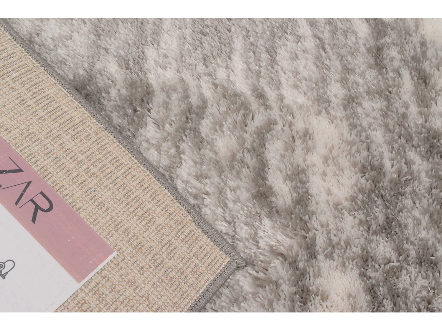 Tapis de salon - gris - effet dégradé - poils long - doux - Oslo - 200x290