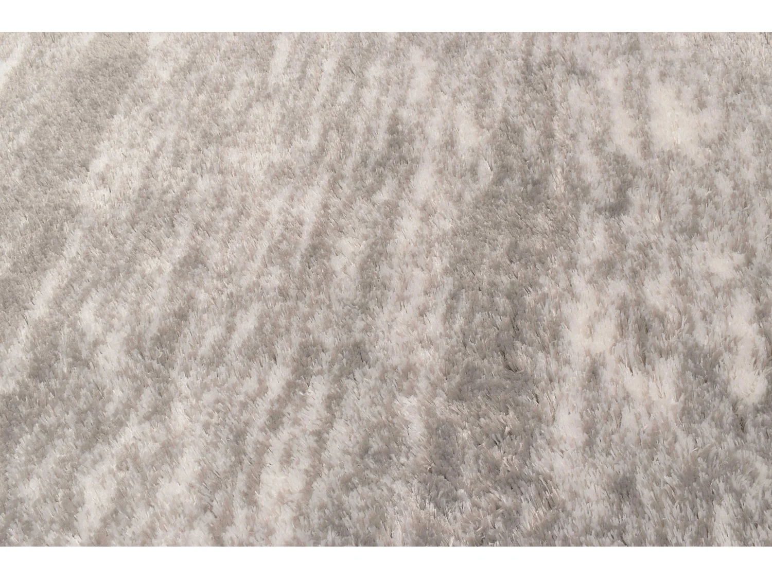 Tapis de salon - gris - effet dégradé - poils long - doux - Oslo - 200x290