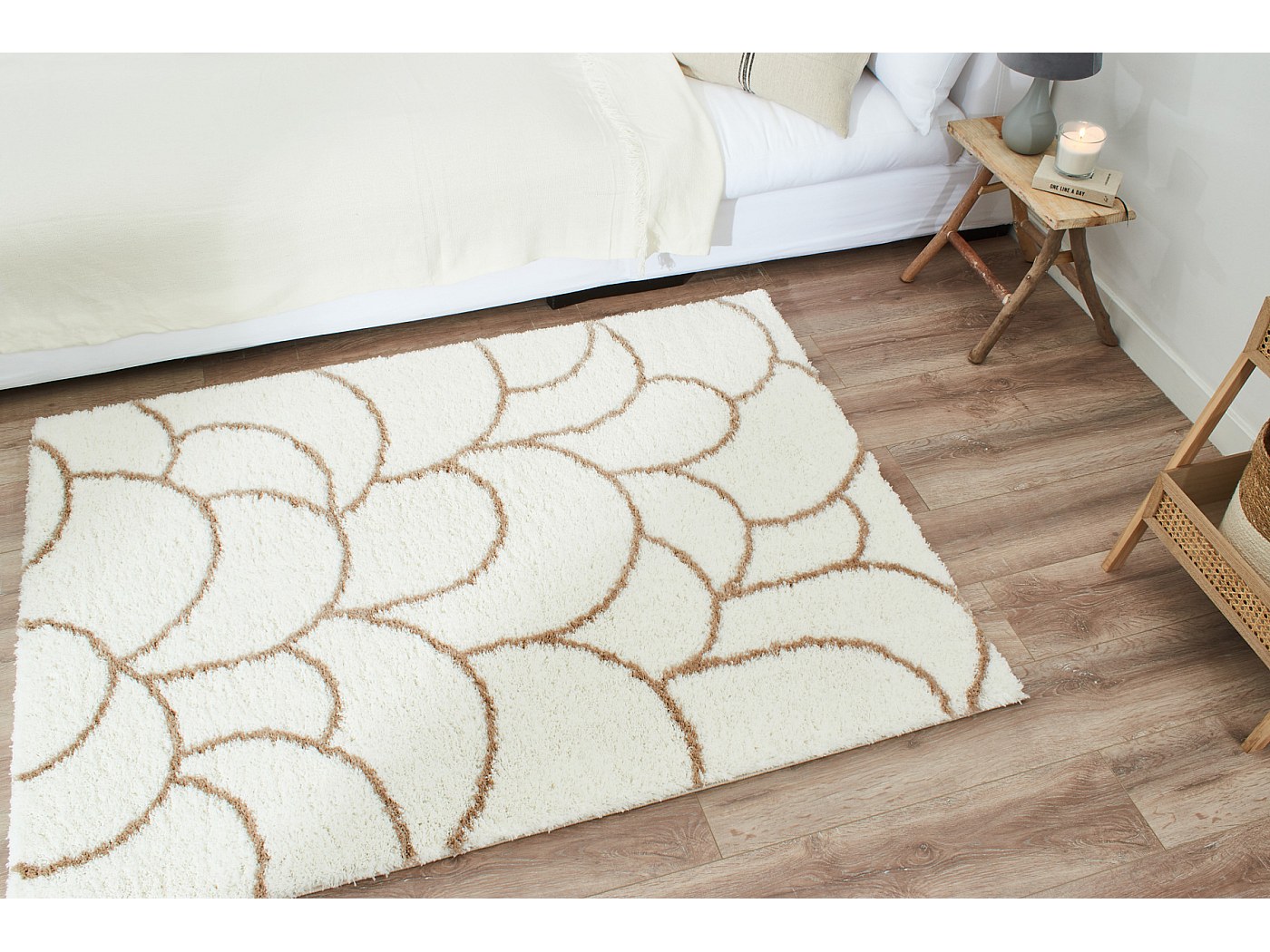 Jyswx Tapis Salon à Poils Longs Shaggy - Grand Tapis Moderne Et Doux Avec Dessous Antidérapant