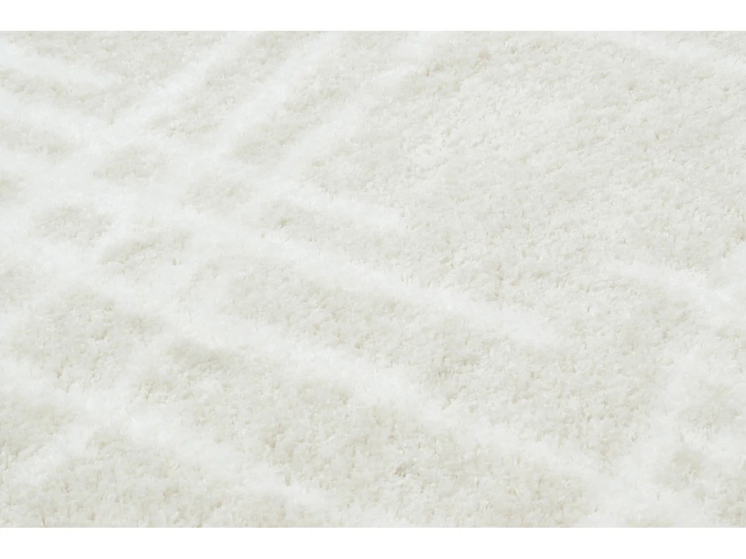 Tapis de salon - beige - grafique - poils long - doux - Oslo - 160x230