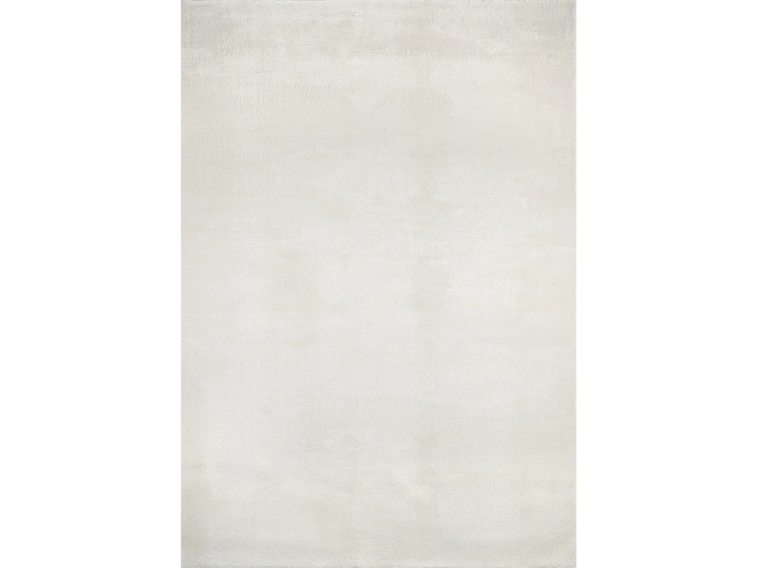 Tapis de salon - uni - doux - poils long - Loft - crème - 200x290 cm