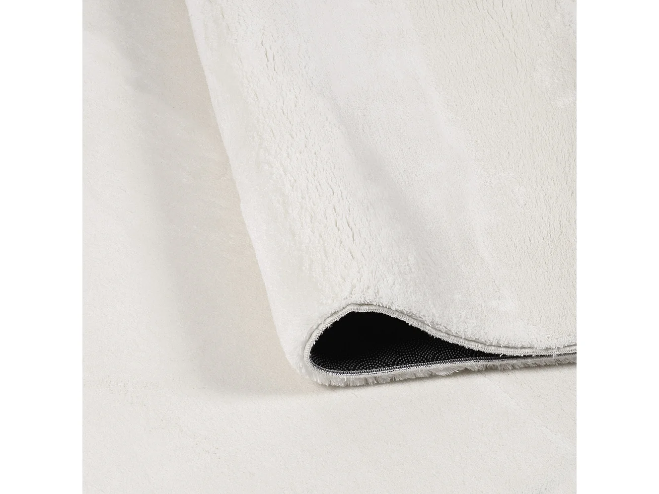 Tapis de salon - uni - doux - poils long - Loft - crème - 200x290 cm