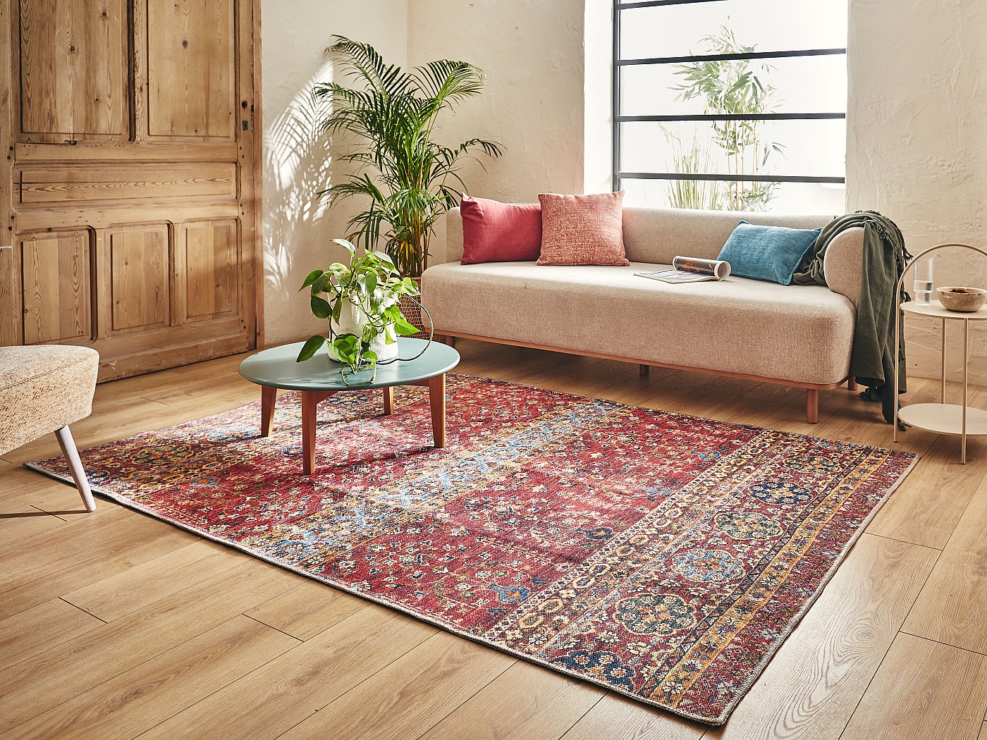 RRUxiia Tapis De Salon Doux Soleil Guerrier Japonais Carpet Lavable En