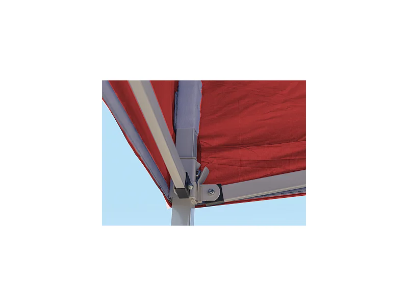 Carpa Plegable 3x3 Eco - Rojo - Impermeable - Cenador ideal para Jardín, Playa, Terrazas - Disponible en varios colores