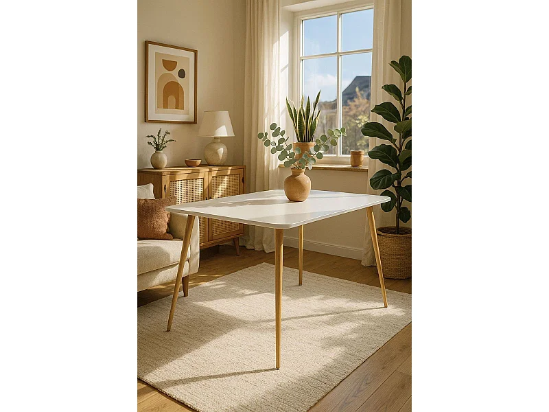 Estilo Nórdico - Mesa Biko - Blanco