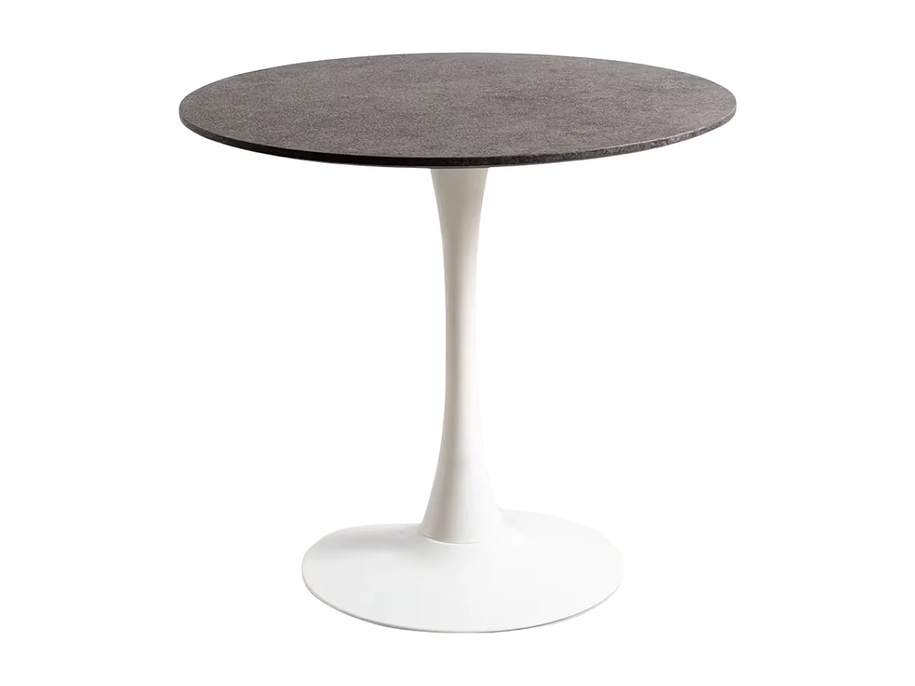 Estilo Nórdico - Mesa Kolio 80 cm Mármol - Granito