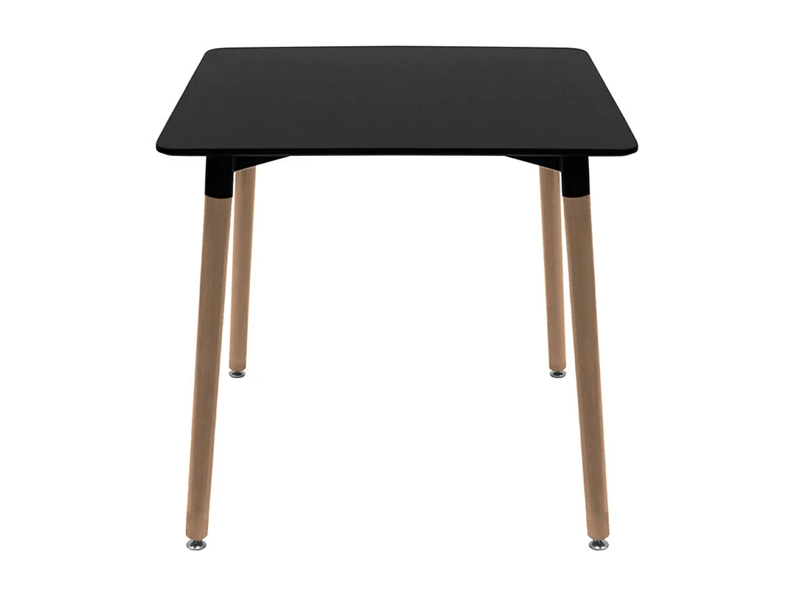 Estilo Nórdico - Mesa Tower Cuadrada 70 cm - Negro