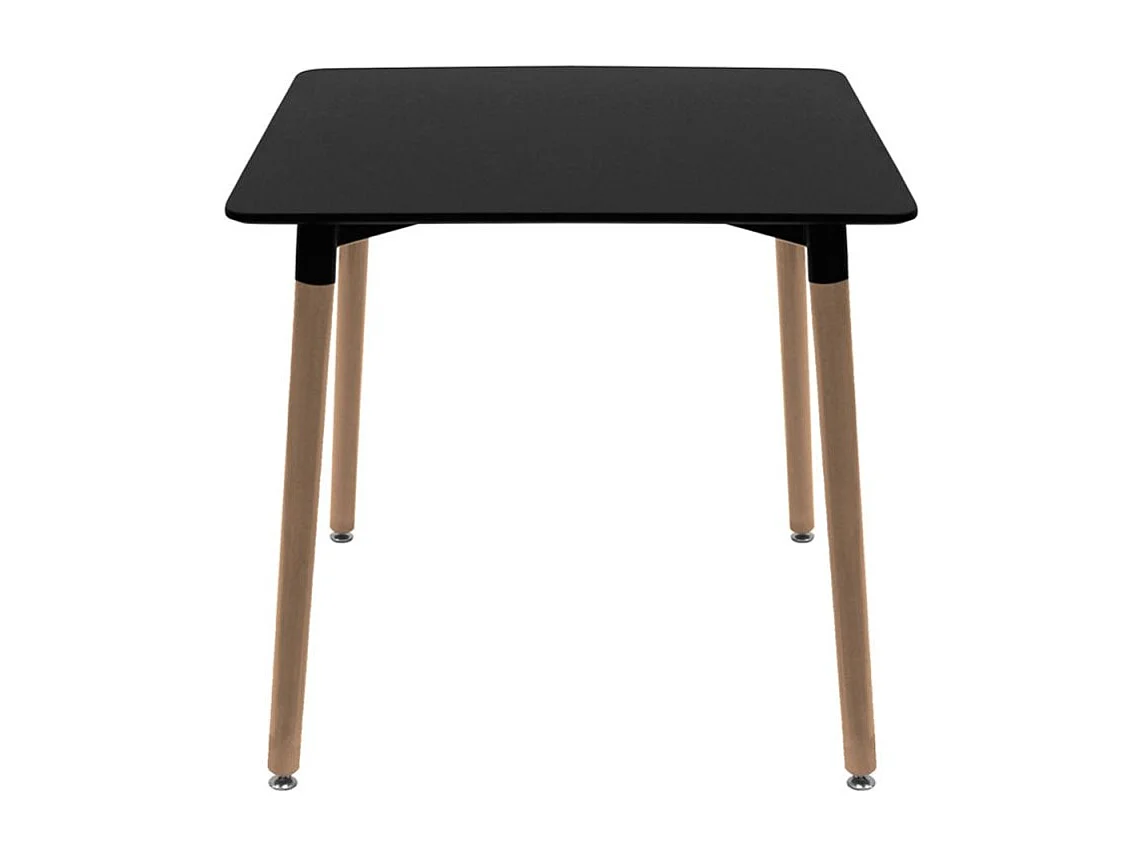 Estilo Nórdico - Mesa Tower Cuadrada 70 cm - Negro