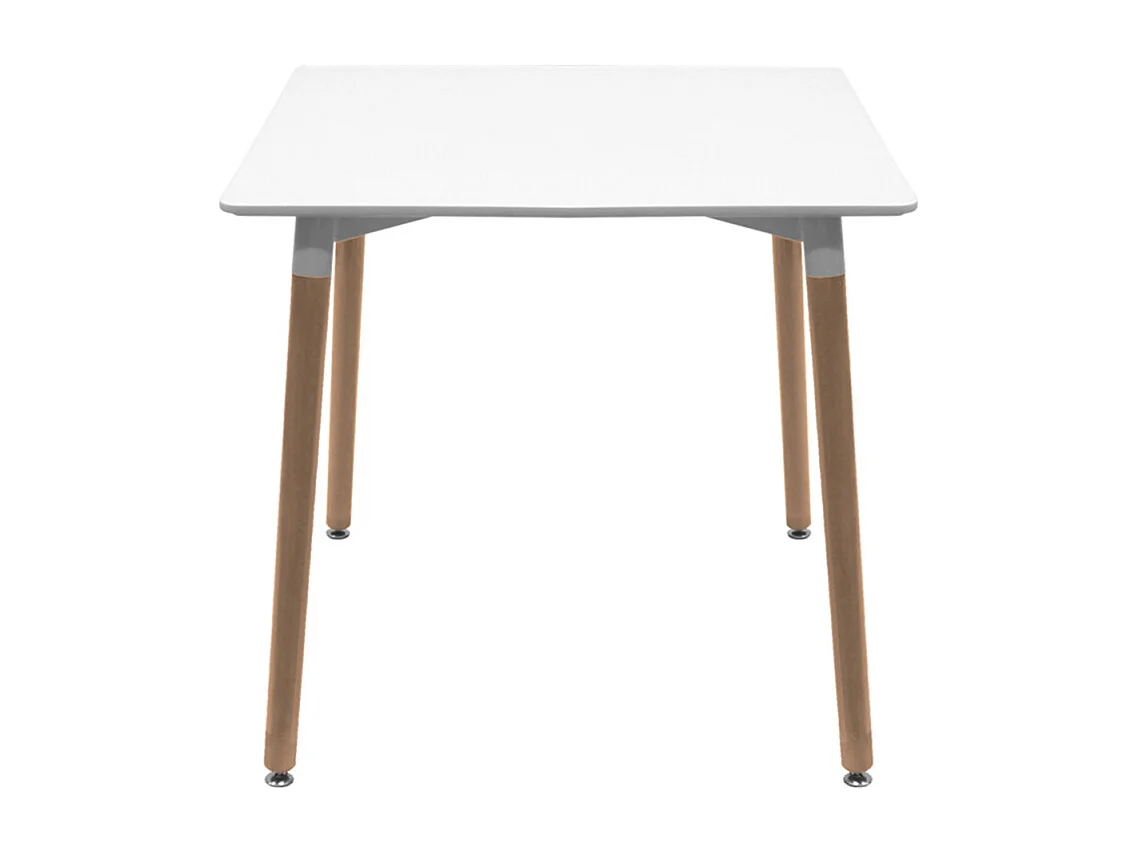 Estilo Nórdico - Mesa Tower Cuadrada 70 cm - Blanco