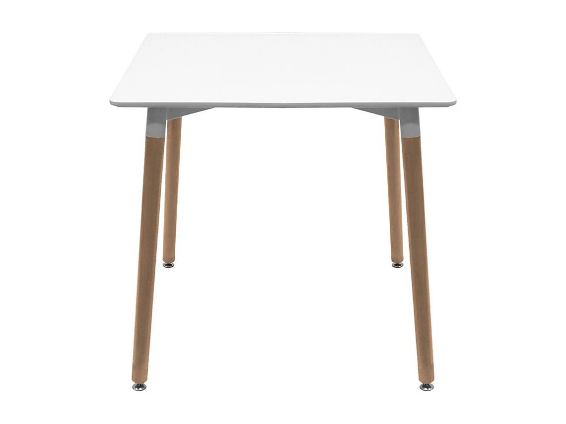 Estilo Nórdico - Mesa Tower Cuadrada 70 cm - Blanco