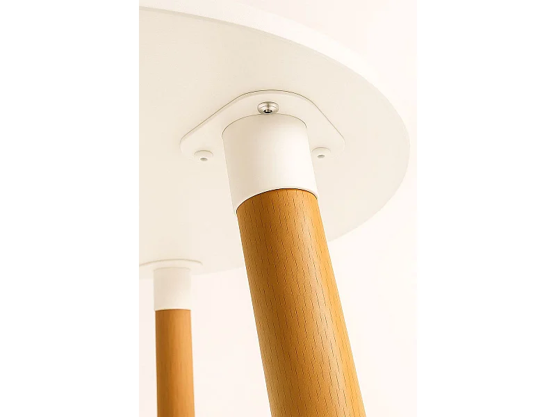 Estilo Nórdico - Mesa Tower Redonda 80 cm - Blanco