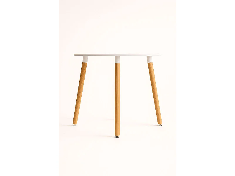 Estilo Nórdico - Mesa Tower Redonda 80 cm - Blanco