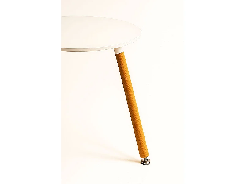 Estilo Nórdico - Mesa Tower Redonda 80 cm - Blanco