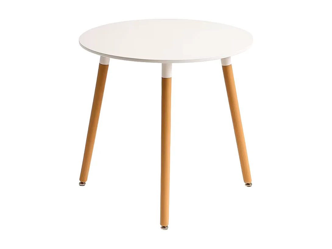 Estilo Nórdico - Mesa Tower Redonda 90 cm - Blanco