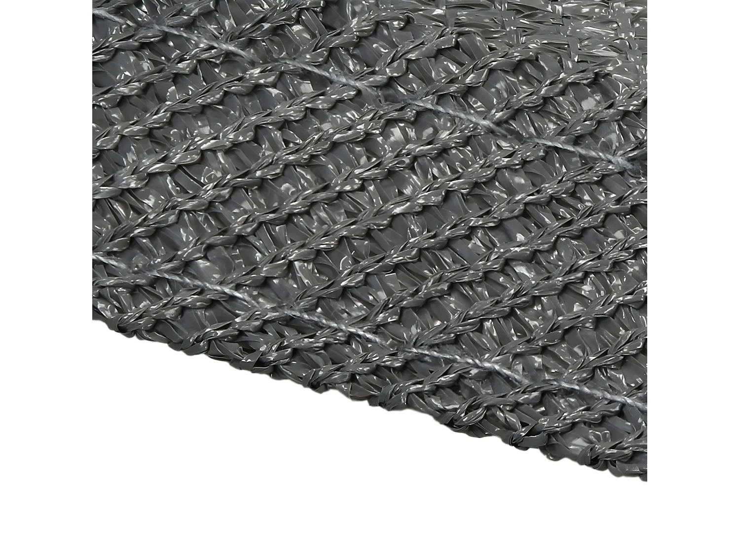 Voile d'ombrage protection UV solaire toile tendue parasol carré 3,6x3,6 m gris
