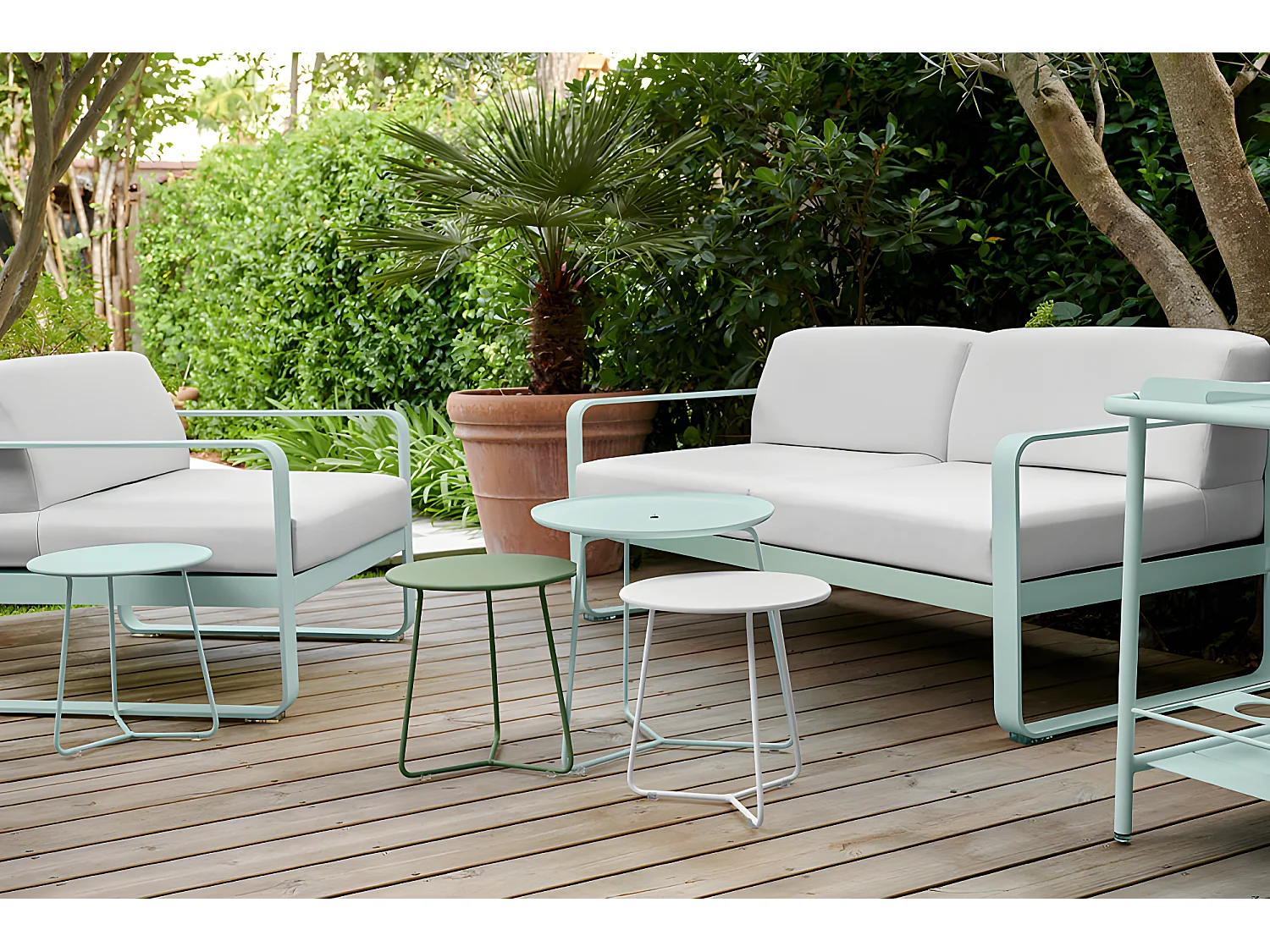 Mesa baja de exterior COCOTTE color STORM GREY