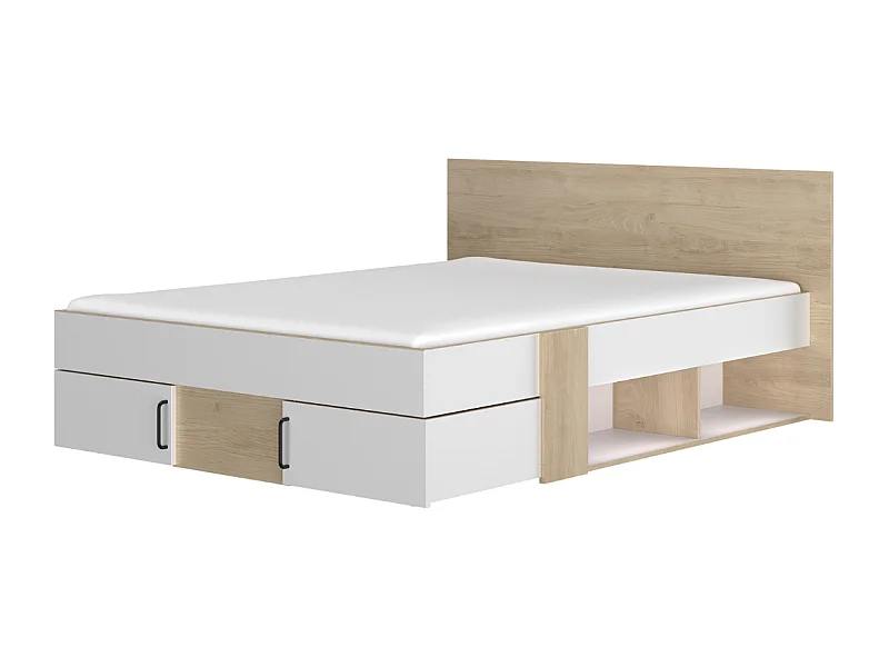 Bett mit Stauraum 140x190cm - Drehbar