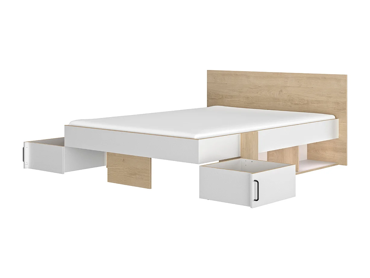 Cama con almacenaje 140 x 190 cm