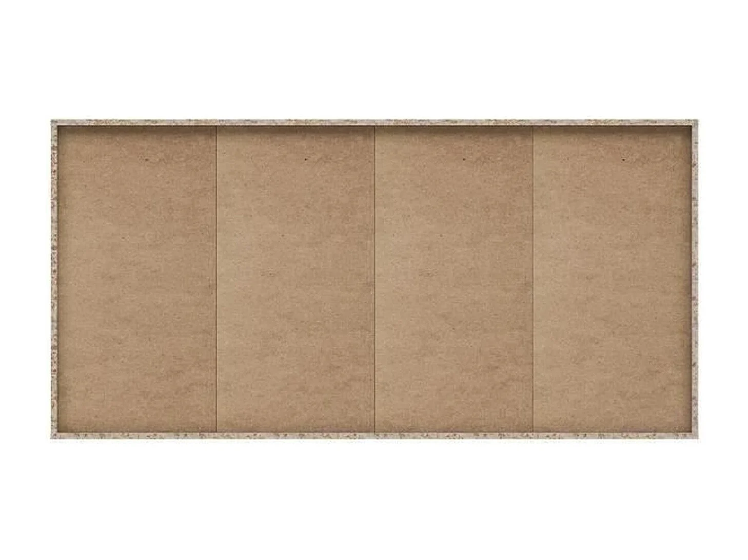 Buffet bas 4 portes et 2 tiroirs - Blanc mat - 162,3 x 34,2 x 88,1 cm