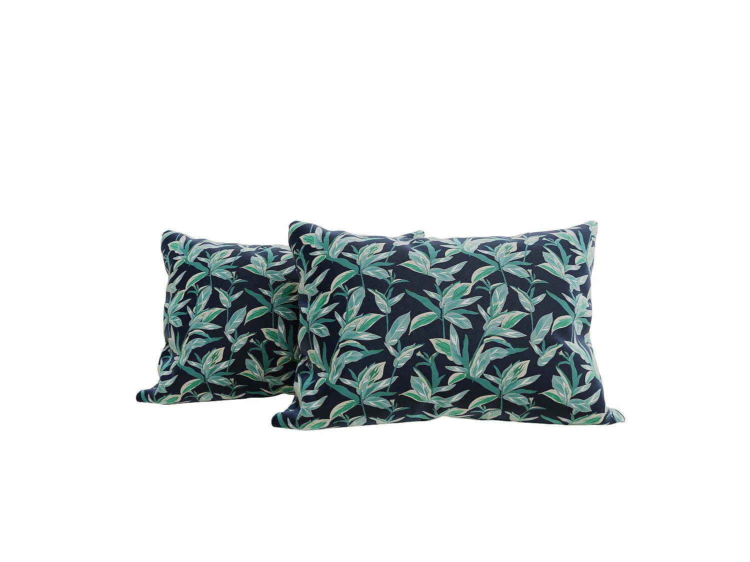 Ensemble de deux taies d'oreiller à motifs en satin blanc 50*70cm
