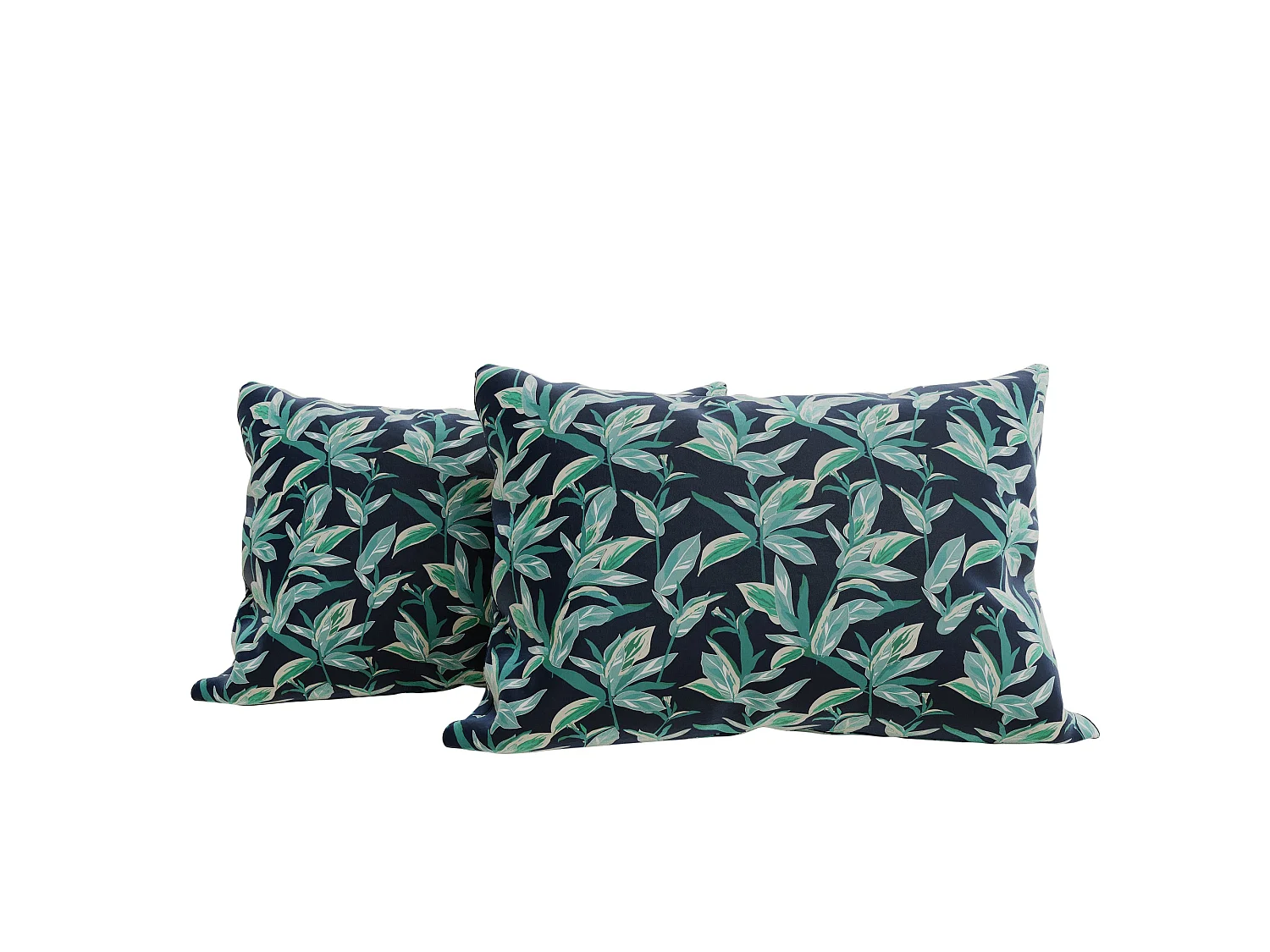 Ensemble de deux taies d'oreiller à motifs en satin blanc 50*70cm