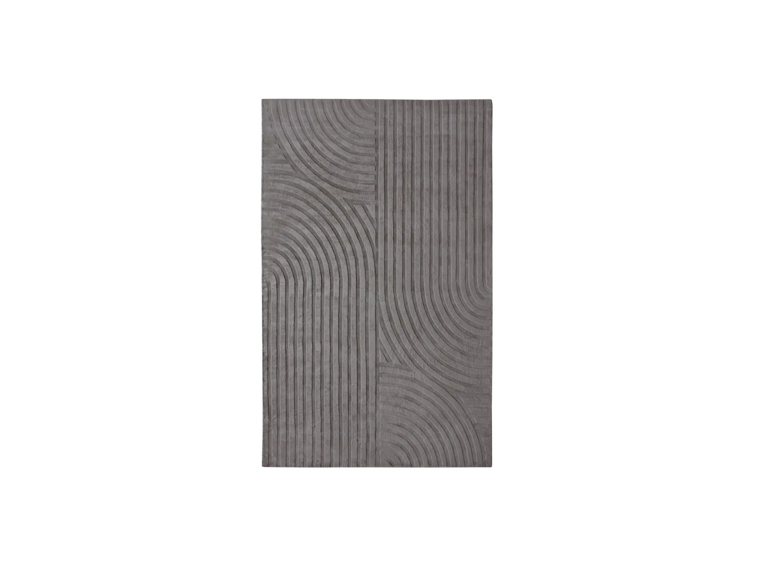 Tapis rectangulaire  viscose gris anthracite 200x300cm Dana