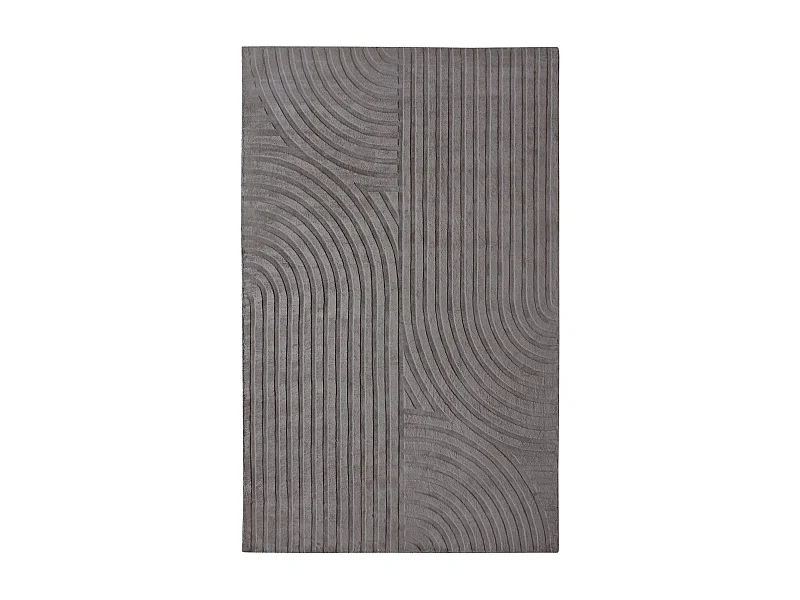 Tapis rectangulaire  viscose gris anthracite 200x300cm Dana
