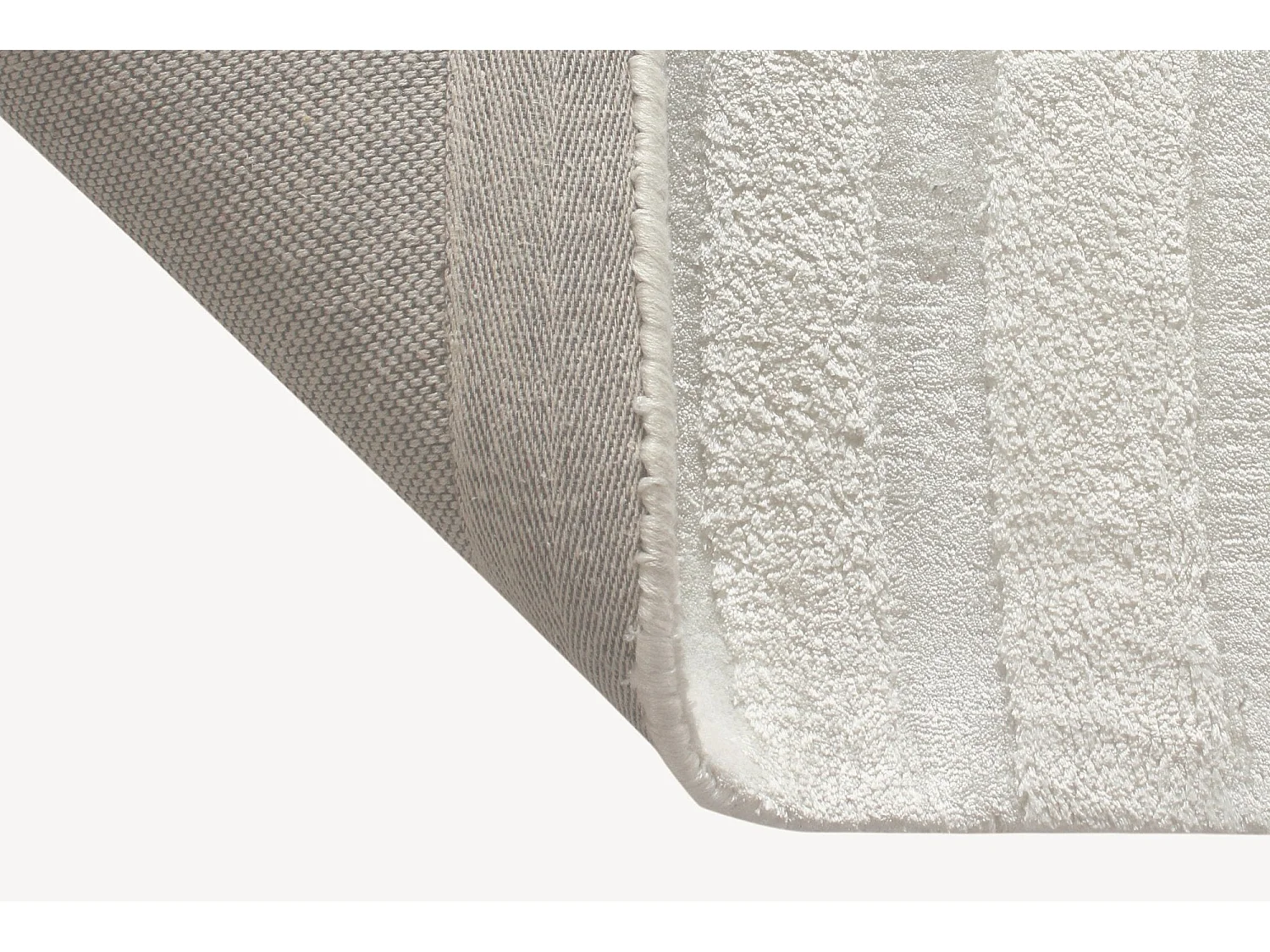 Tapis rectangulaire  viscose blanc cassé 160x230cm Dana