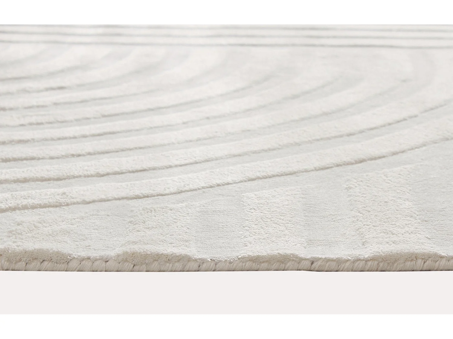Tapis rectangulaire  viscose blanc cassé 160x230cm Dana
