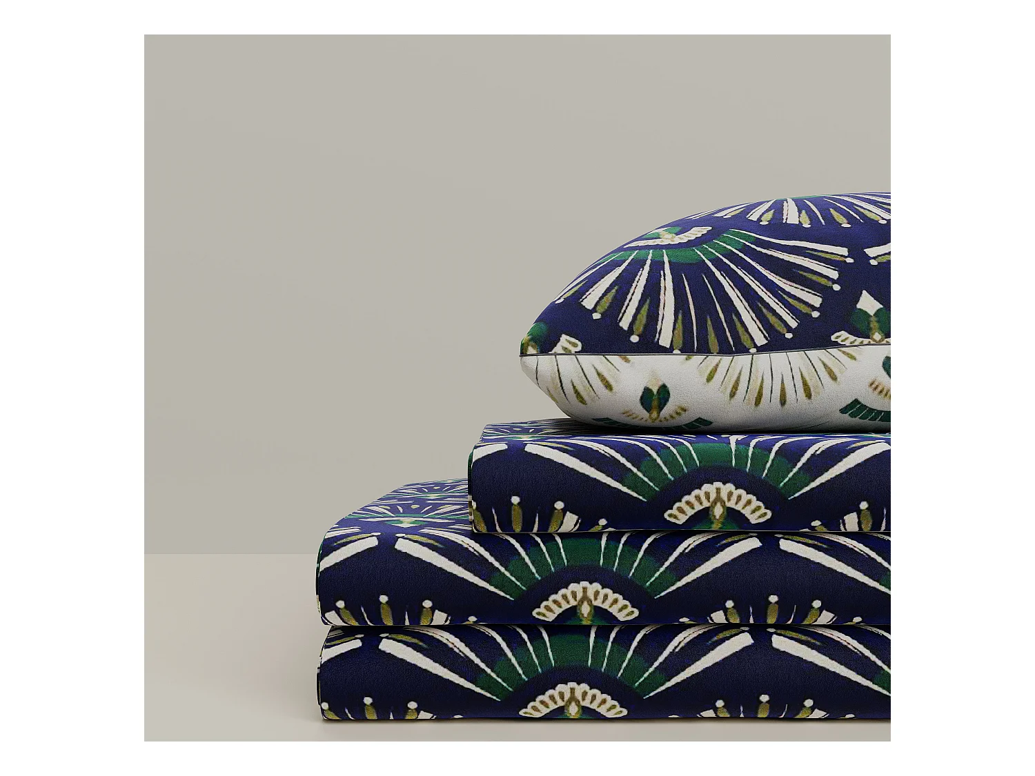 Ensemble housse de couette 240x220cm 2 taies d'oreiller 63x63cm