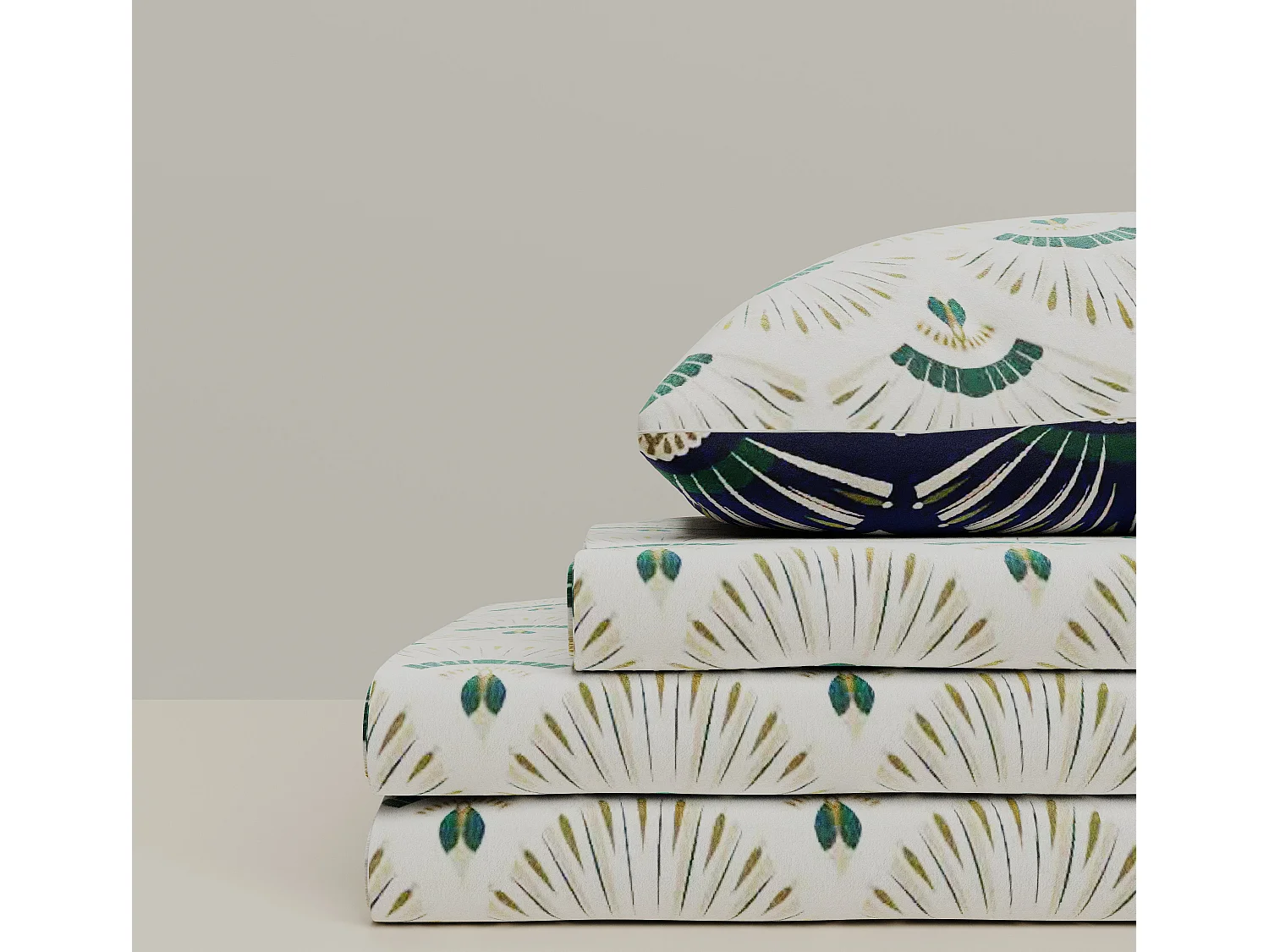 Ensemble housse de couette 240x220cm 2 taies d'oreiller 63x63cm