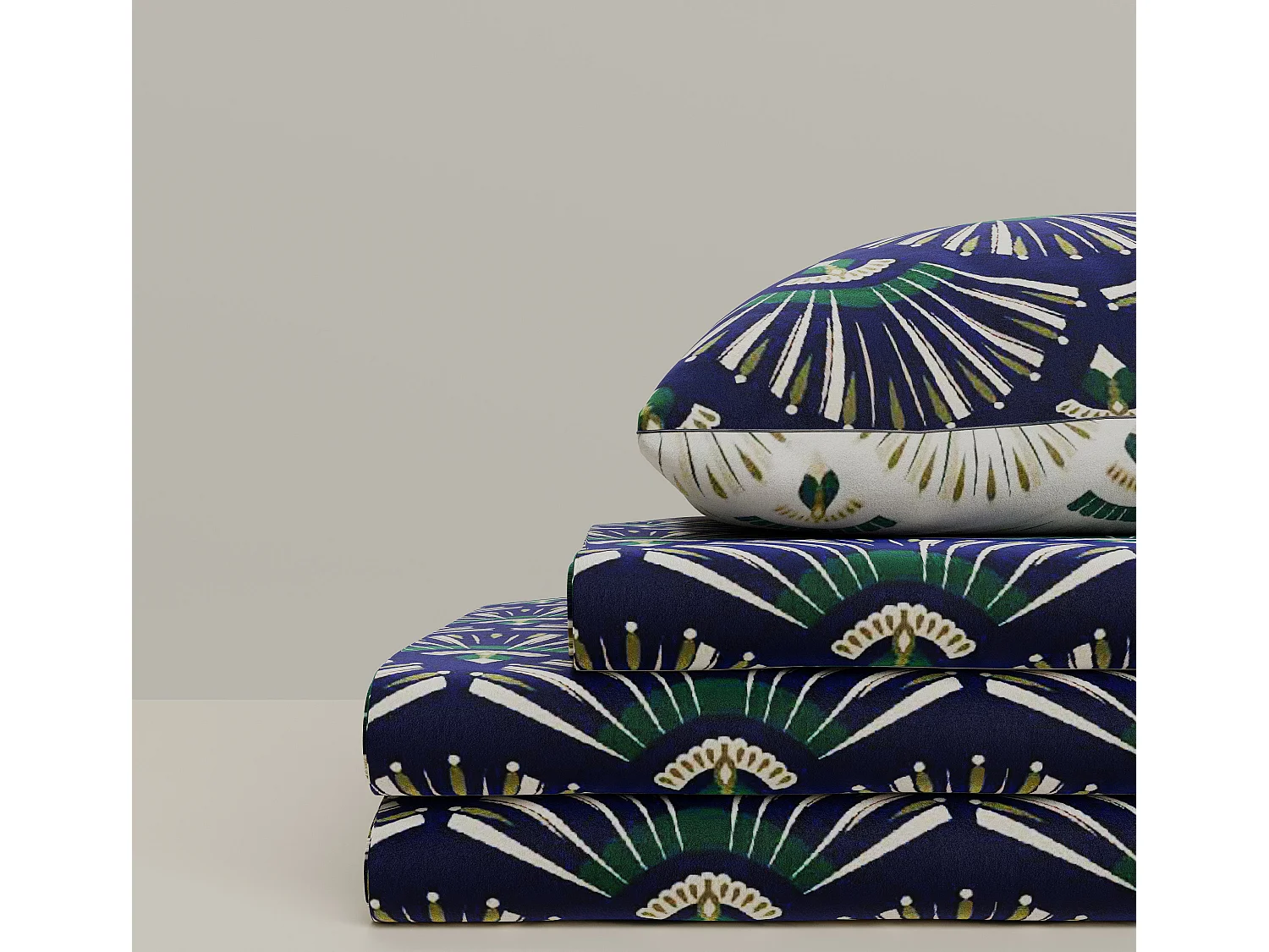 Ensemble housse de couette 240x220cm 2 taies d'oreiller 63x63cm