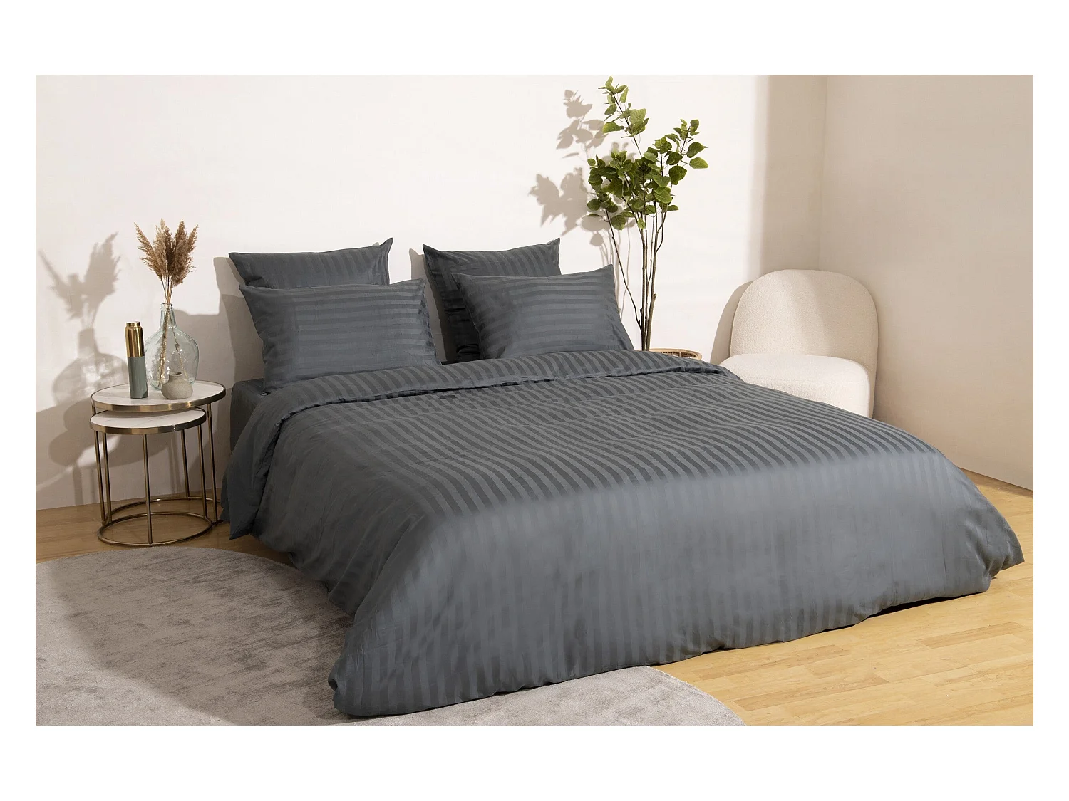 Ensemble housse de couette 240*220cm 2 taies d'oreiller 63x63cm