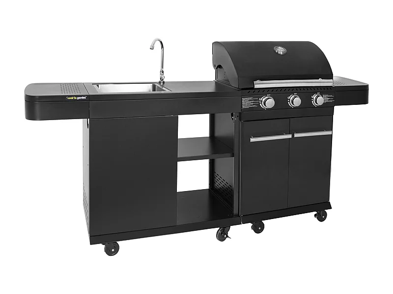 Cuisine extérieure modulable FYRA - 3 brûleurs - COOK'IN GARDEN