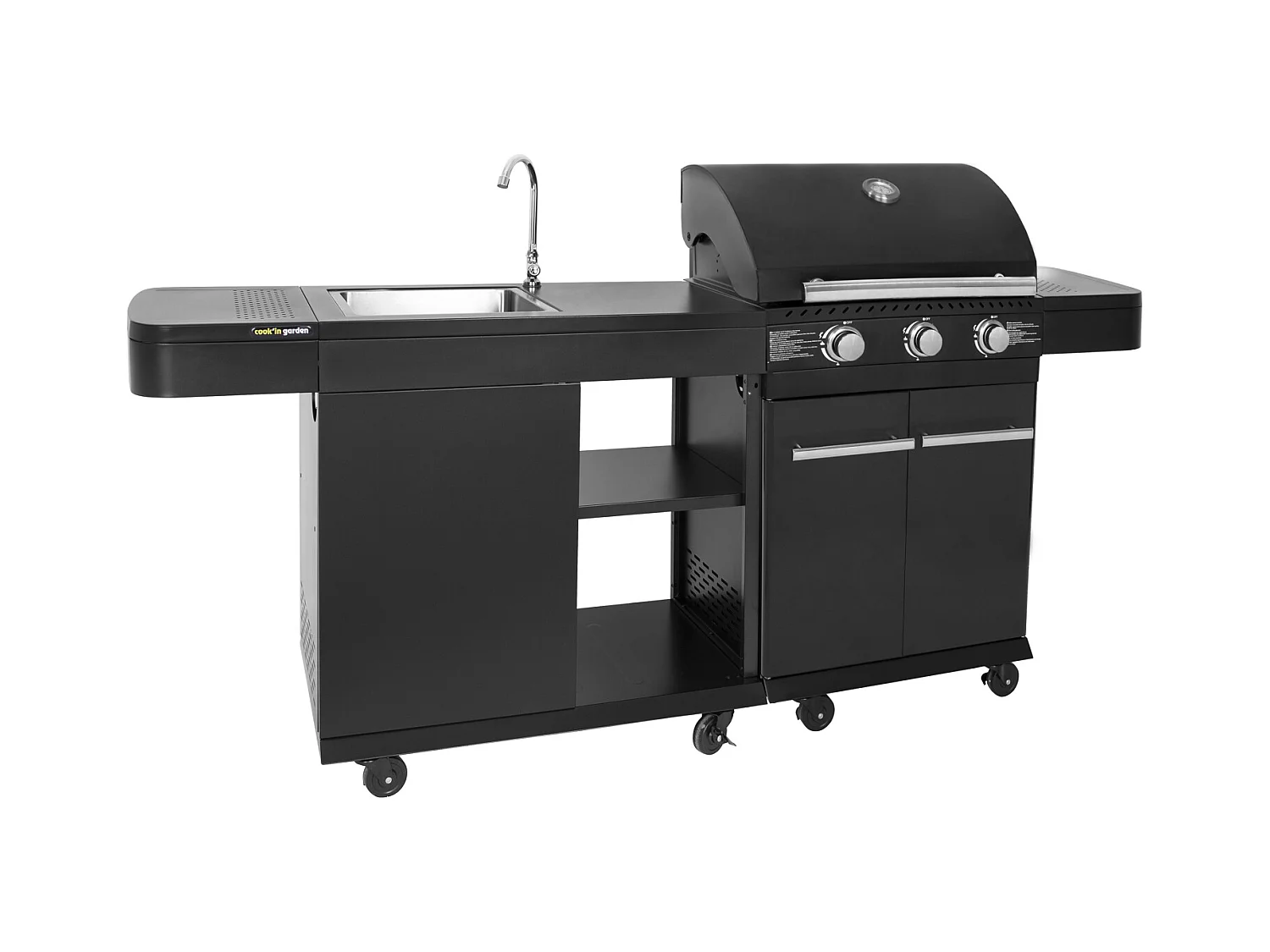 Cuisine extérieure modulable FYRA - 3 brûleurs - COOK'IN GARDEN