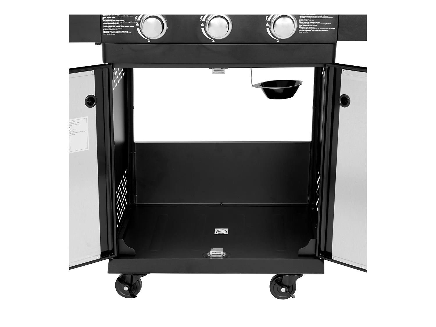 Barbecue au gaz FYRA avec thermomètre - 3 brûleurs - COOK'IN GARDEN