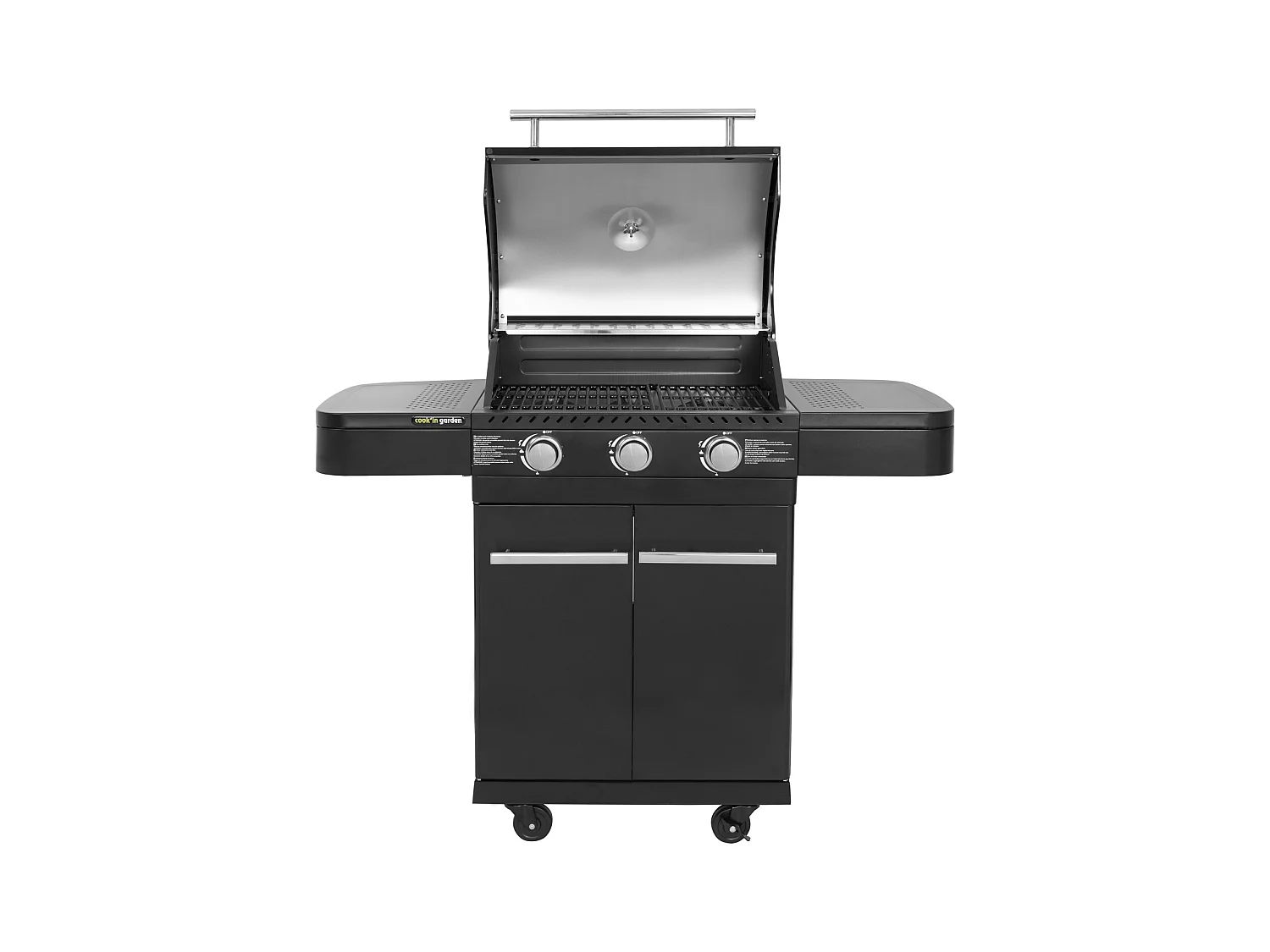 Barbecue au gaz FYRA avec thermomètre - 3 brûleurs - COOK'IN GARDEN