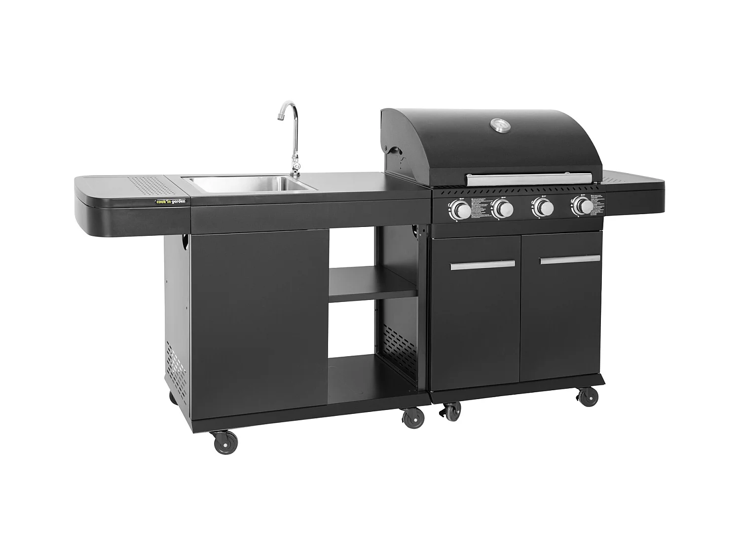 Cuisine extérieure modulable FYRA - 4 brûleurs - COOK'IN GARDEN