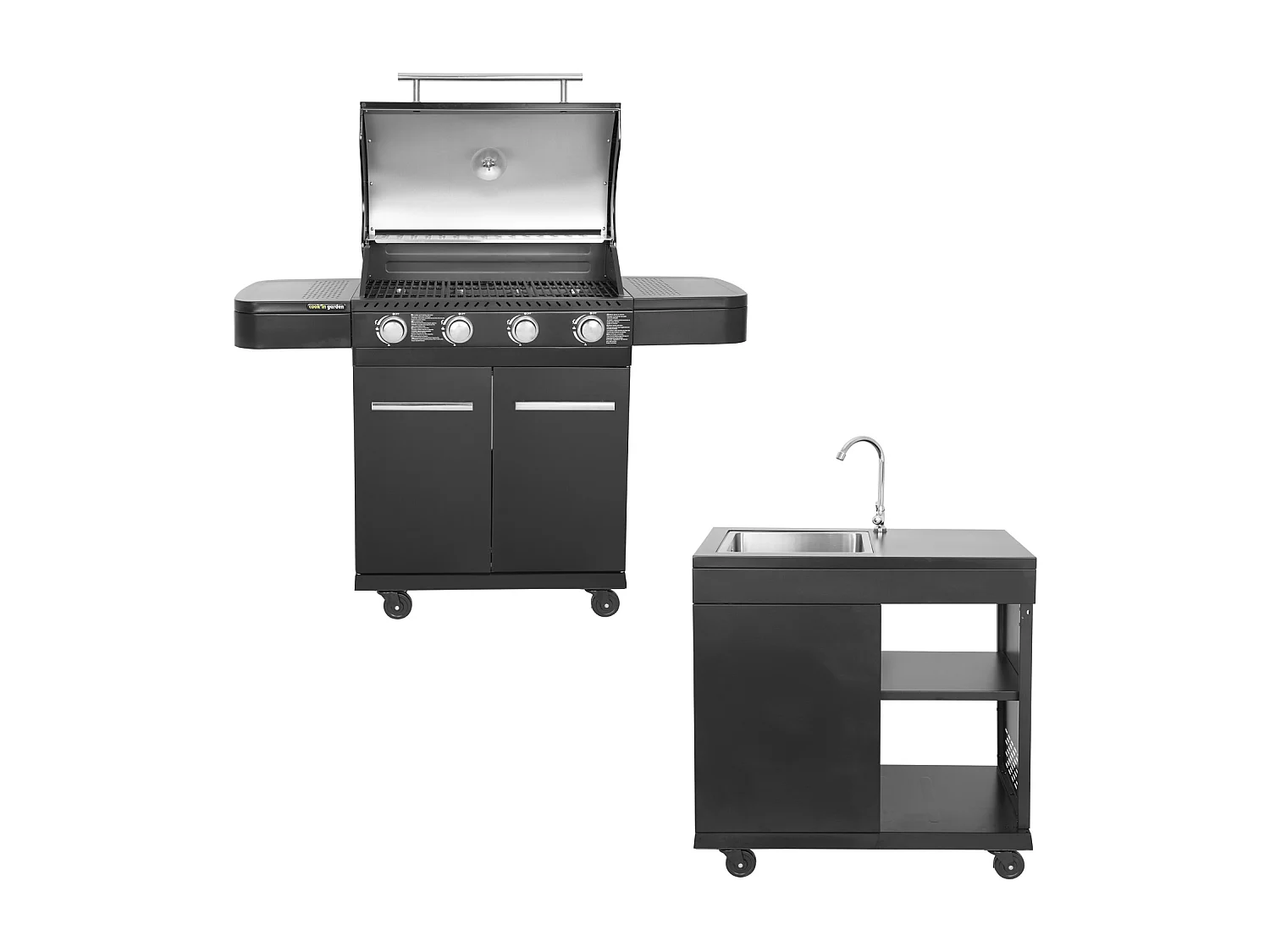 Cocina exterior modular FYRA - 4 quemadores - COOK'IN GARDEN