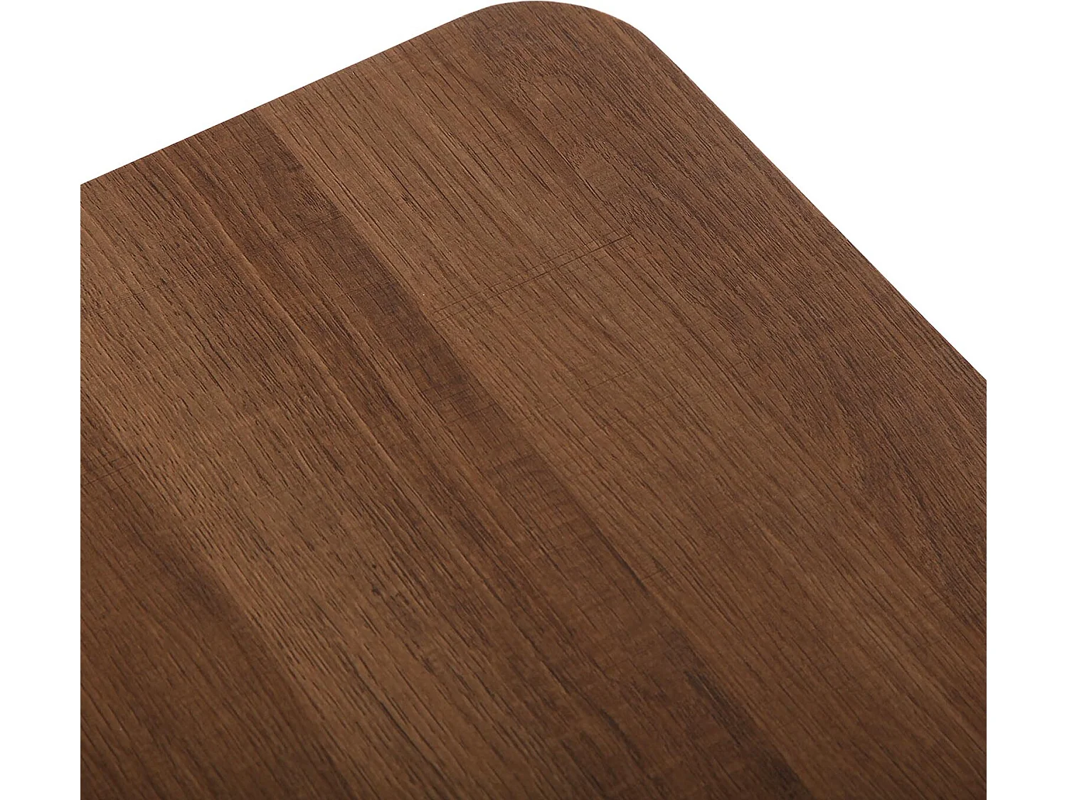 Table de Salle à manger Iulia, 75 x 80 x 80 cm, Bois, PVC et métal, Marron et noir