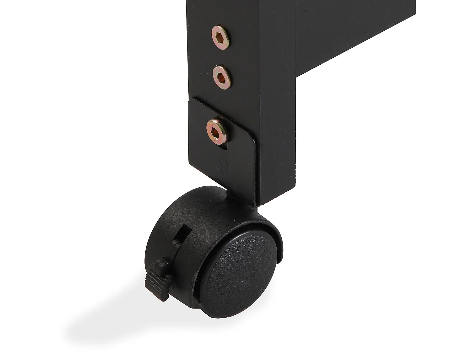 Picton Carro de cocina con ruedas, cajones y botellero, Verdulero con despensa y organizadores, Negro y marrón, 76x37x66cm