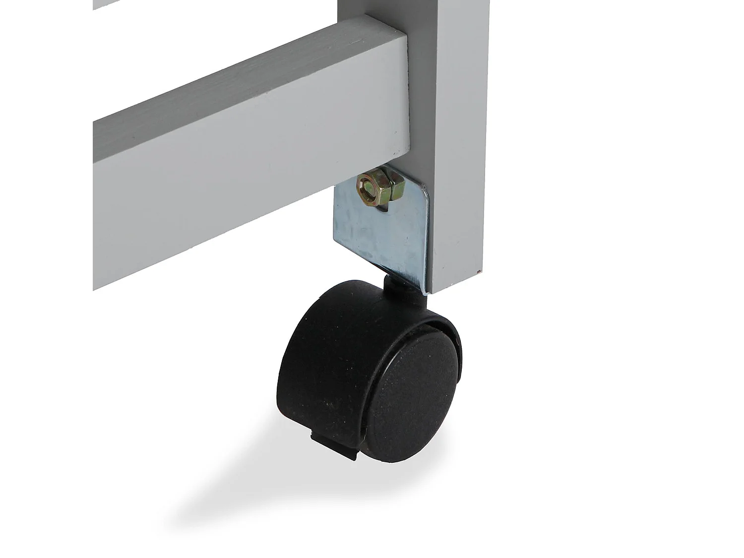 Desserte de cuisine Picton, 76 x 37 x 66 cm, Bois, Gris et marron