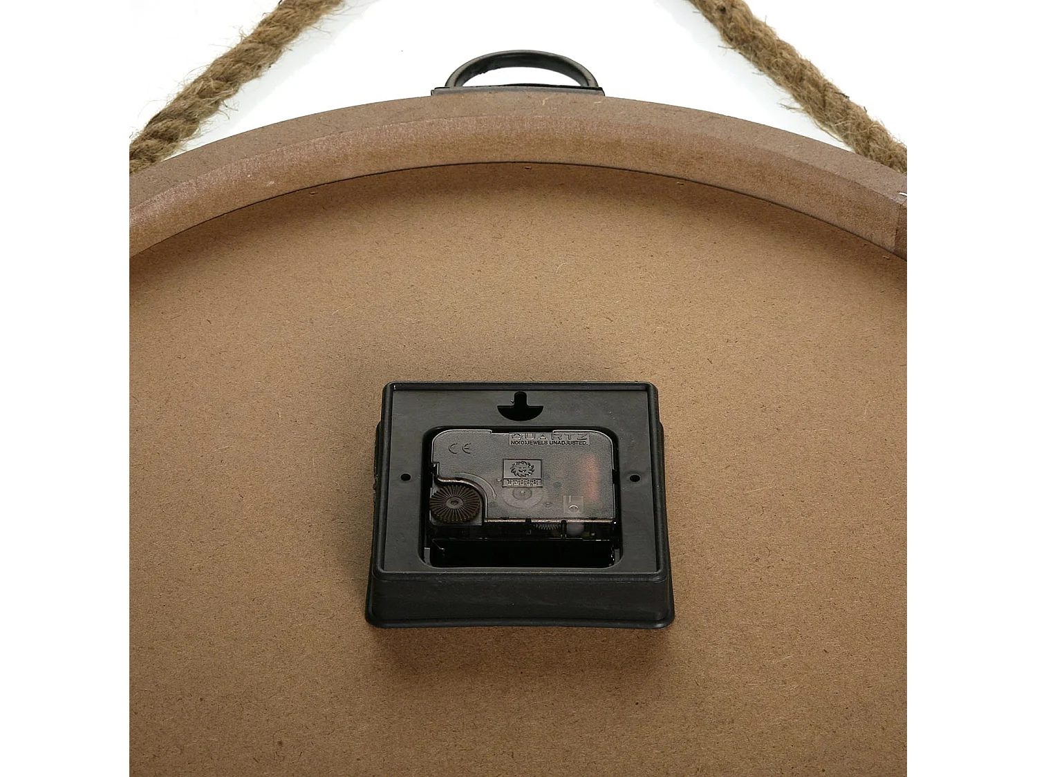 Horloge Murale Byron, 47 x 4,5 x 40 cm, Métal, Blanc