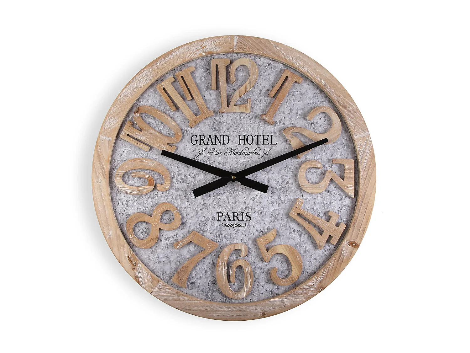 Macquarie Reloj de Pared Decorativo para la Cocina, el Salón, el Comedor o la Habitación, Gris y Marrón, 60x5x60cm